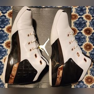 AIR JORDAN 17+RETRO COPPER,  SIZE: 10.5, COLOR: WHT/METALLIC COPPER